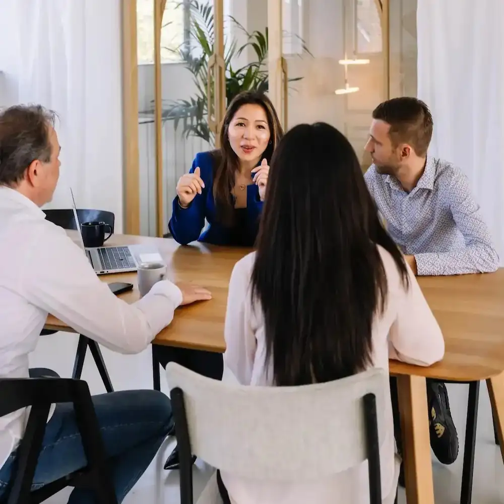 Linktofind Team Meeting in the Office